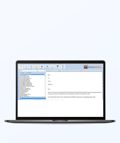 Business Letters Template Manager