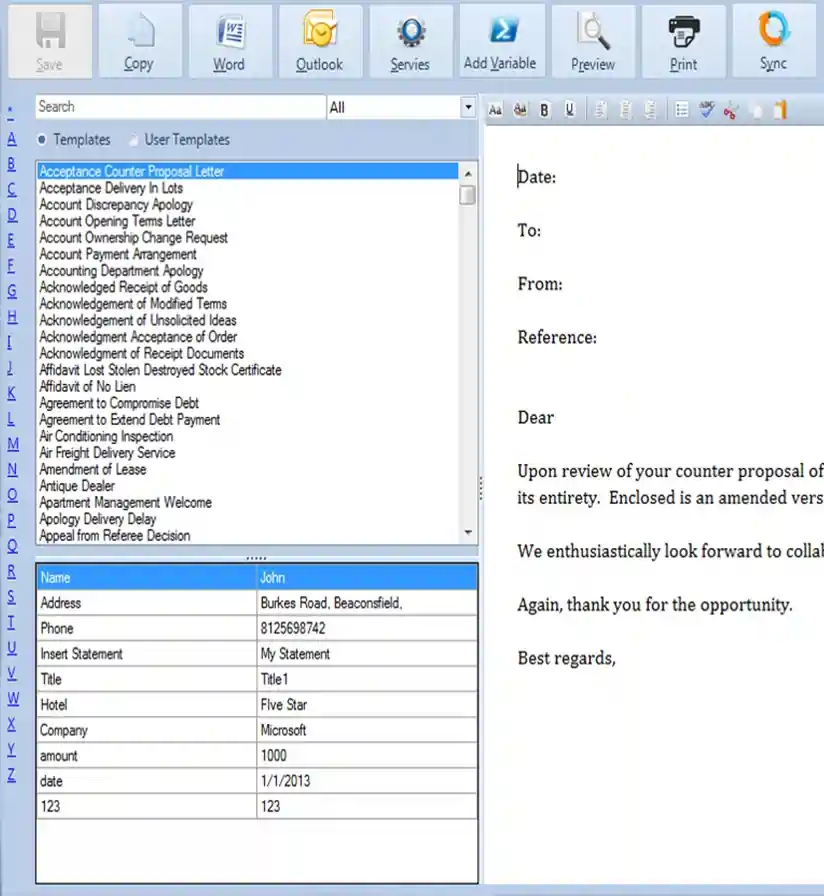 Business Letters Template Manager - 02 Business Letters Template Manager - 02