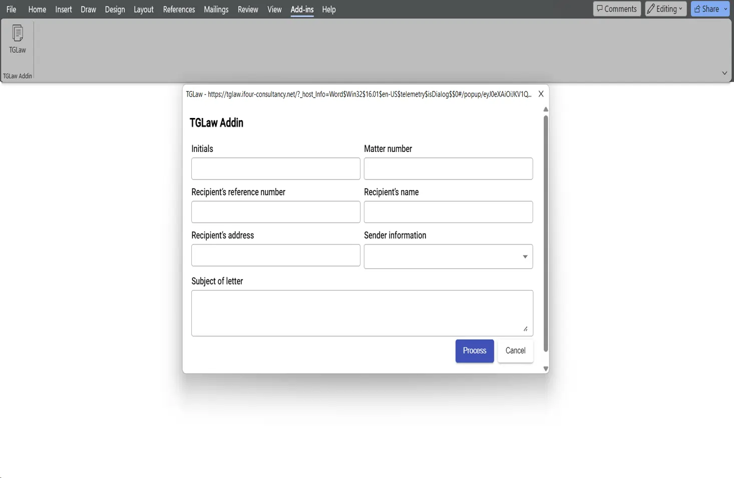 Legal Document Automation Word Add-in 06