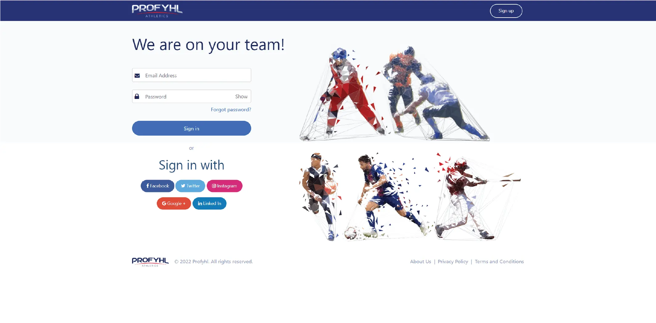 Profyhl Sports Networking Platform