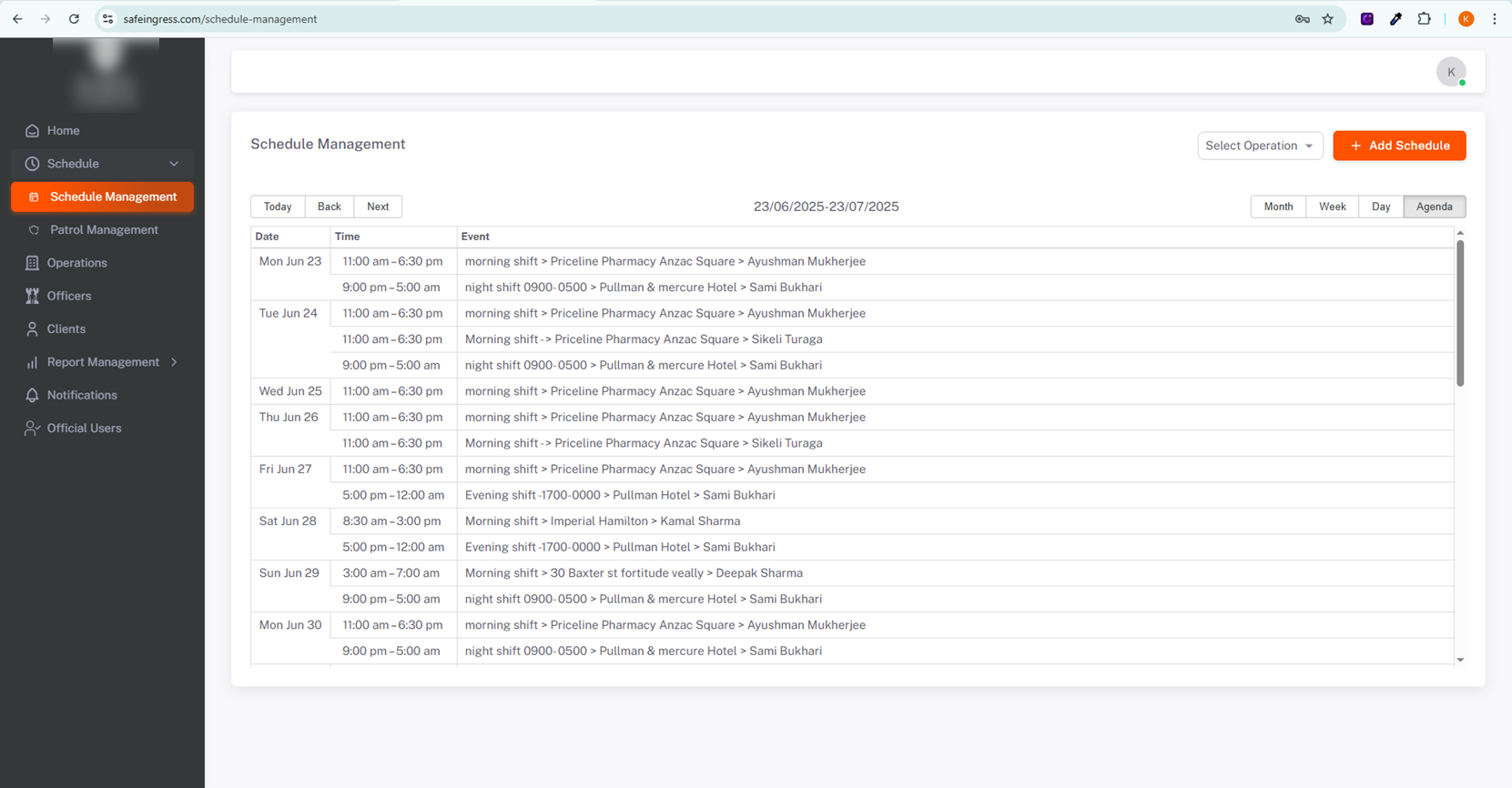 Main Project Display