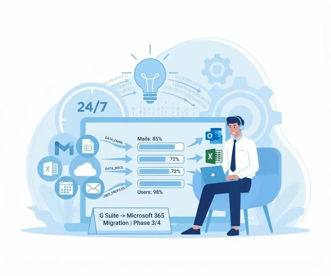 GSuite to Microsoft 365 Migration Users