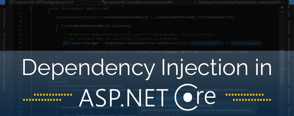Dependency Injection in Asp.Net Core