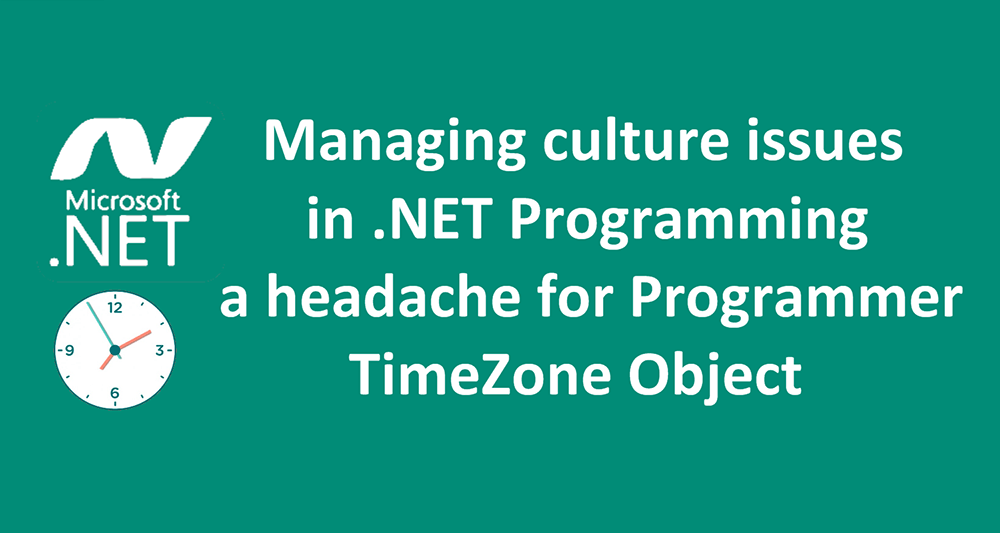 Timezone Object in Net Programming Timezone Object in Net Programming