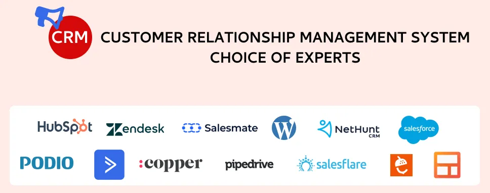 Popular CRM - Customer Relationship Management System Choice of Experts