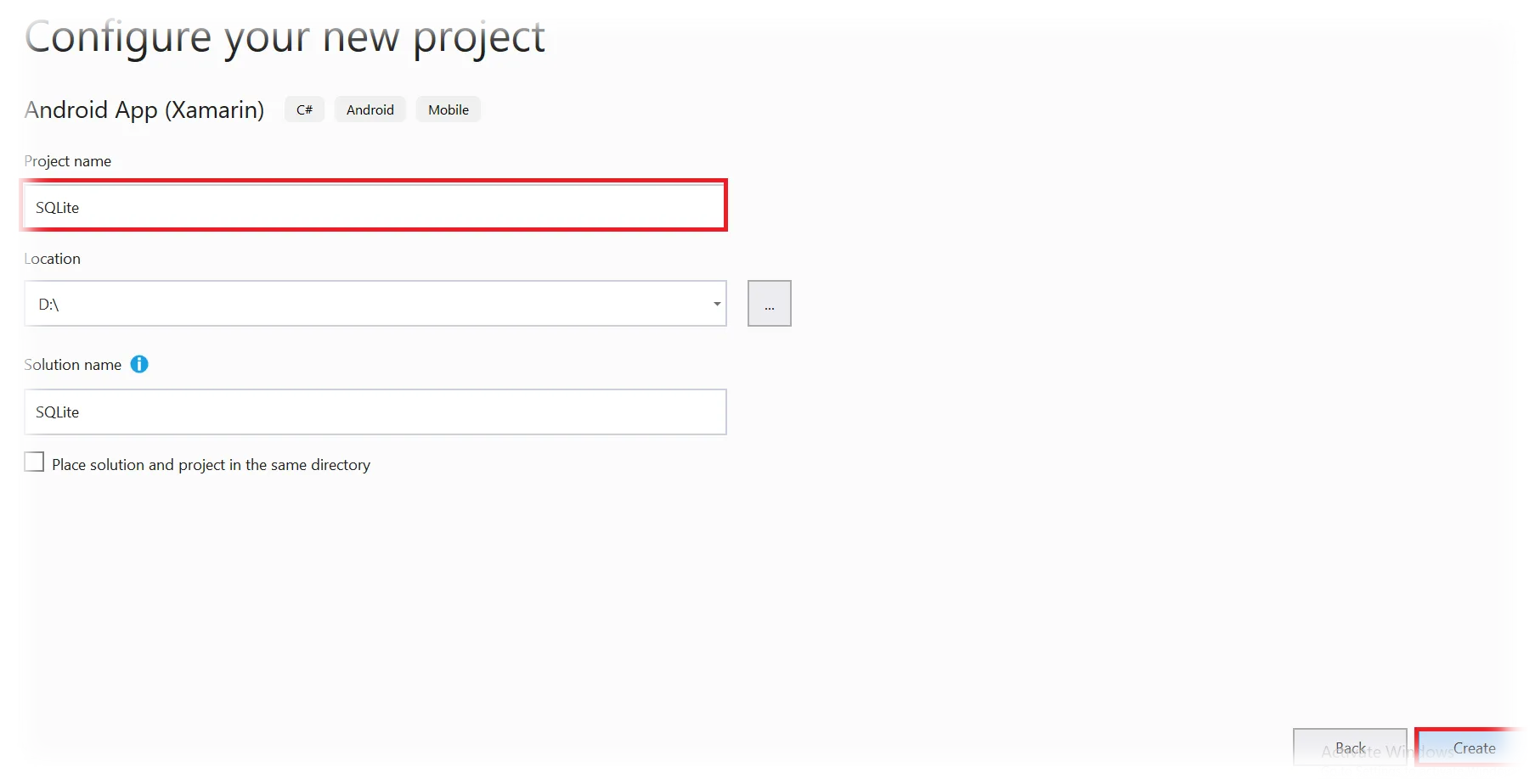 Give project name<