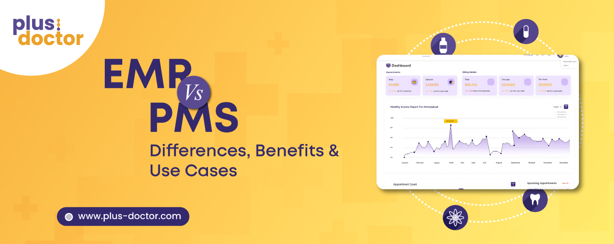 EMR Vs PMS: Differences, Benefits and Use Cases