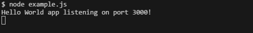 Node JS Hello World Example Node JS Hello World Example