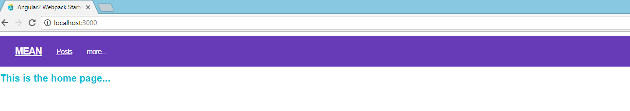 Mean App in Browser Mean App in Browser