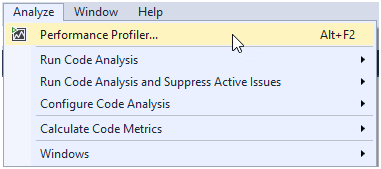 Method Performance Profiling in Visual Studio Method Performance Profiling in Visual Studio