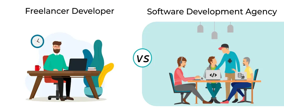 why should hire a software development agency over freelancer developer 